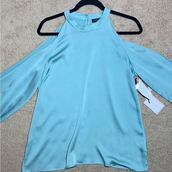 NWT MSRP $79 1. State Womens Blouson Tunic Blouse Women's Size Medium - Picture 7 of 9